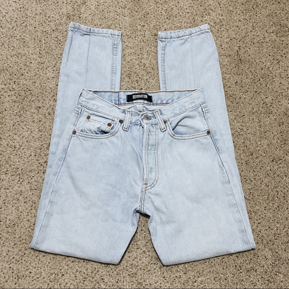 Reformation vintage redone redline Levi’s Jeans